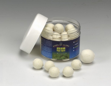Baits of Glory - Fluo Pop Ups, Peanut, 100g, 20mm neon weis
